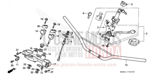 ROHRGRIFF/OBERE BRUECKE NX650M de 1991